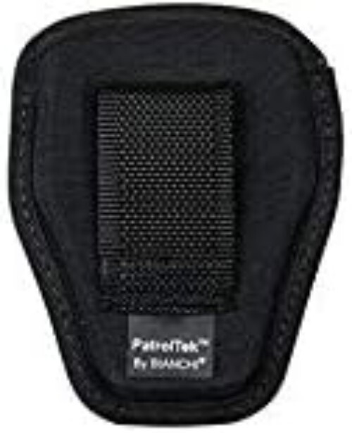 Open Top Cuff Case Black Fits Standard Handcuffs Durable Outer Pull Through