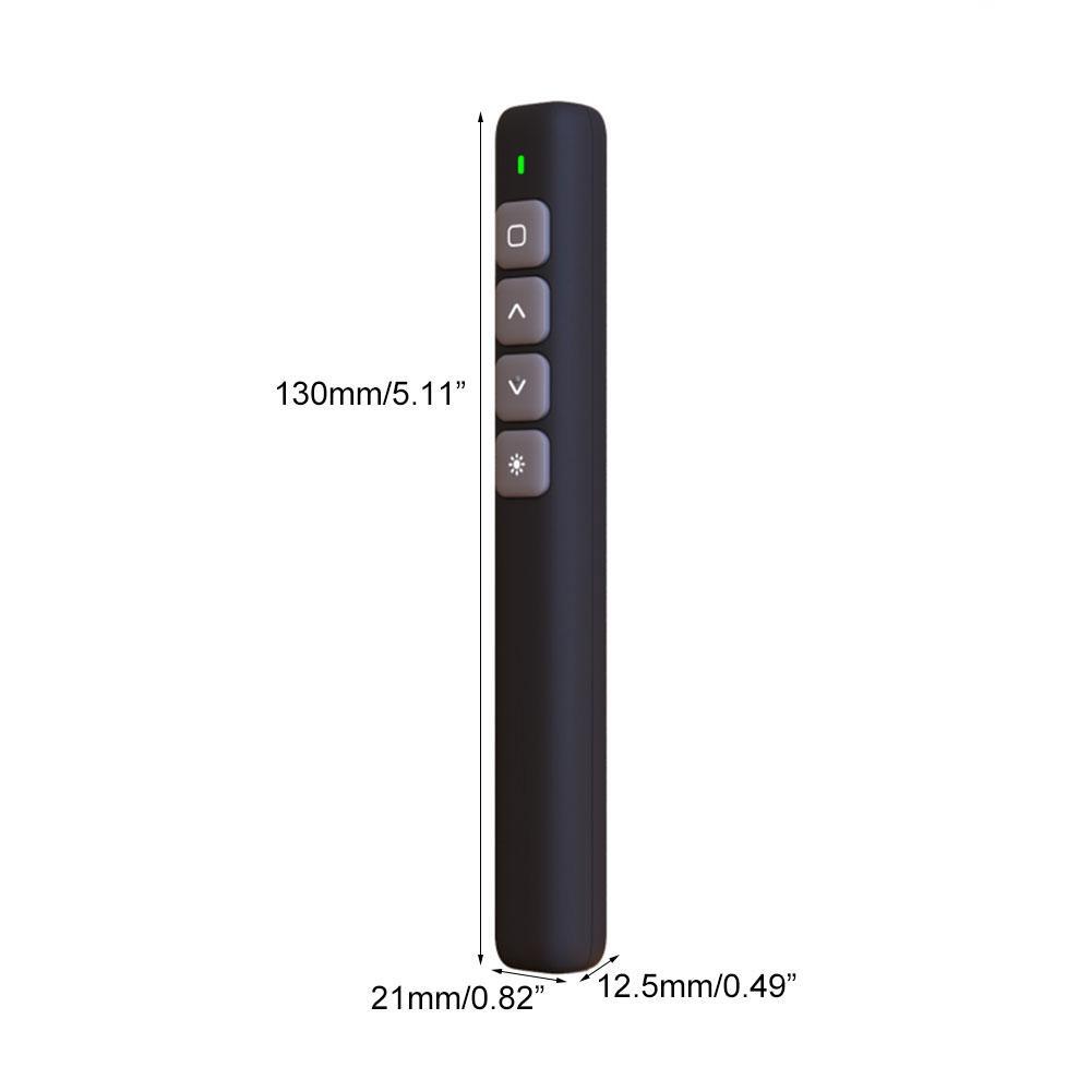 Wireless Presenter Remote Control 2.4GHz USB Projector Page Turning Pen