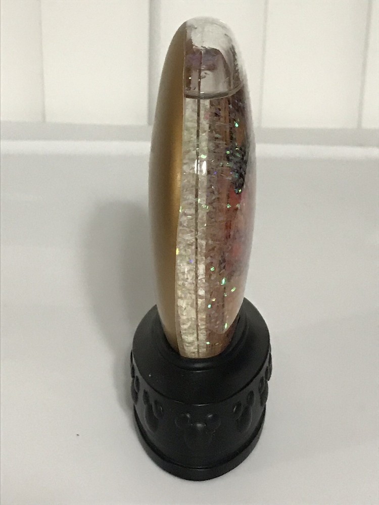 Disney Parks Mickey Mouse Flat Glitter Snow Globe