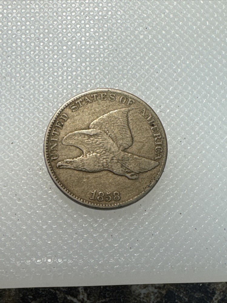 1858 Flying Eagle Cent TL