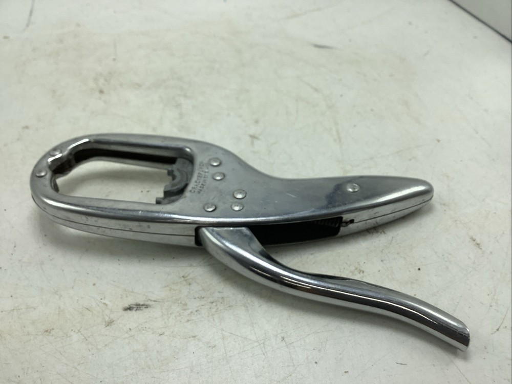 Nut Cracker Vintage Crackerjack Chrome Metal Made in England EUC Clean