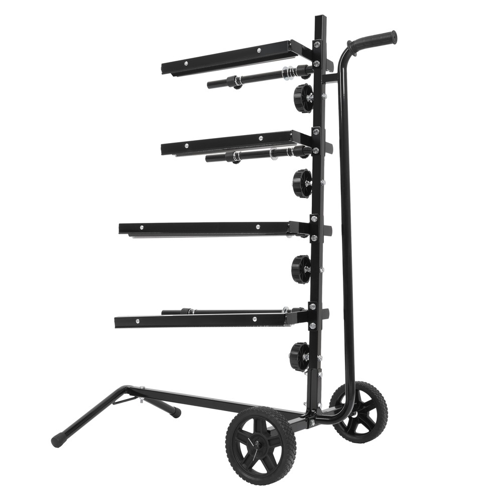 Mobile Masking Paper Machine Auto Body Paint Tree Stand Multiple Rolls Black