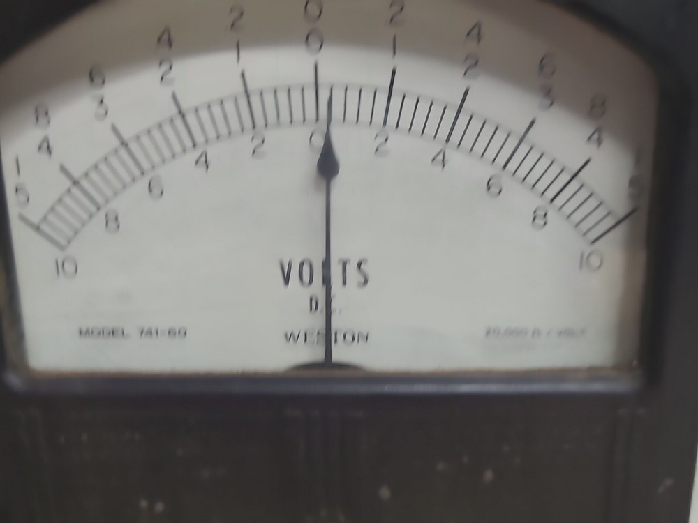 Weston Dc Voltmeter Model 741-60