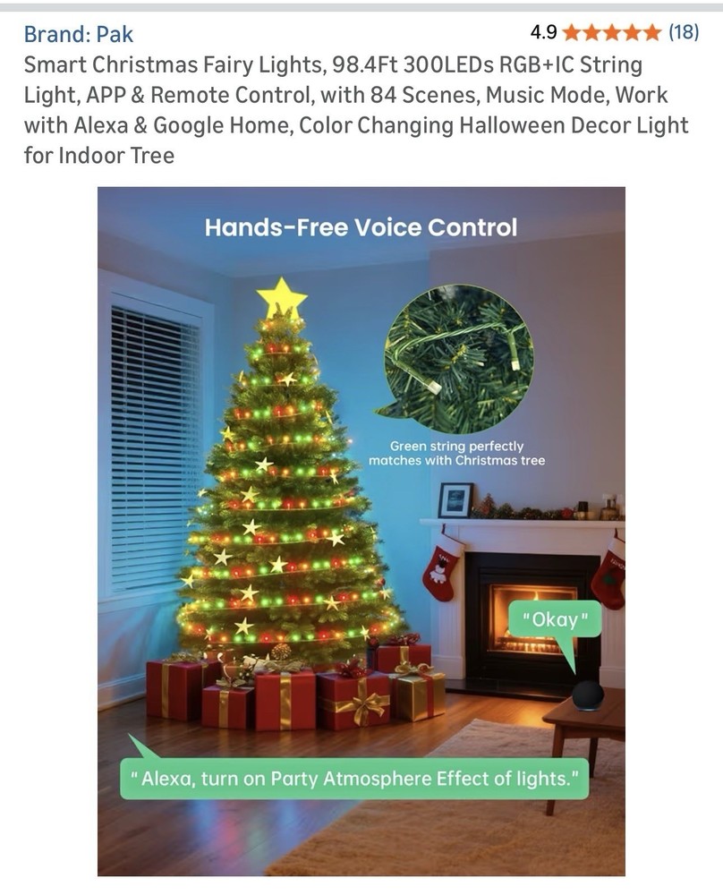 Pak Christmas Ferry Lights. 300 LED