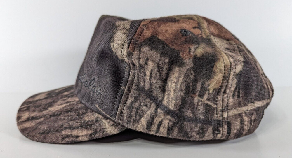 Vintage Cabelas Hat Cap Snap Back Camo Adjustable Forest Hunting Camping