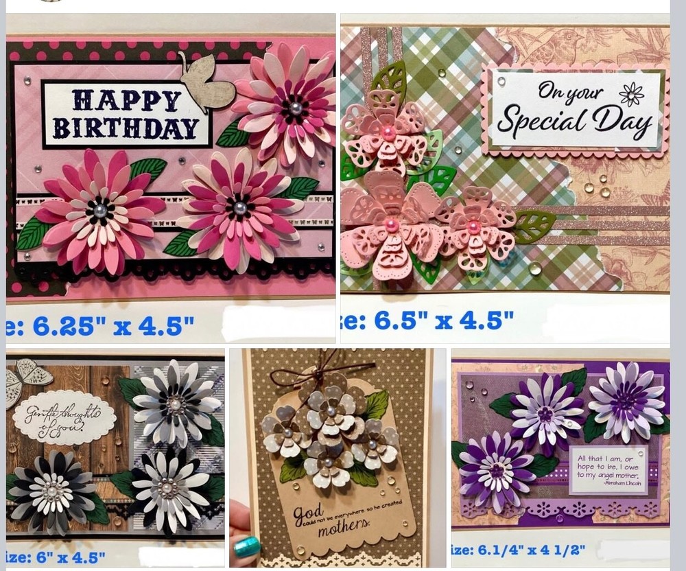 Handmade 2D Greeting Blank Card with envelope ~ more options