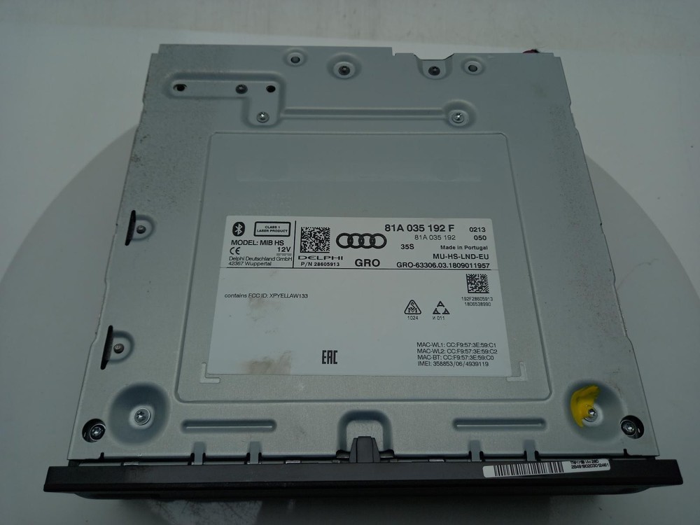 AUDI A3 Satellite Navigation Unit 2016-2020 81A035192F