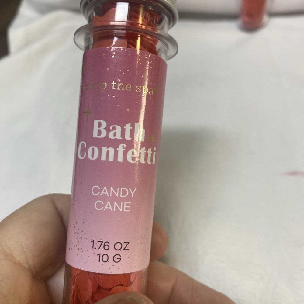 Bath Confetti , Skip The Spa, Candy Cane, Box 1