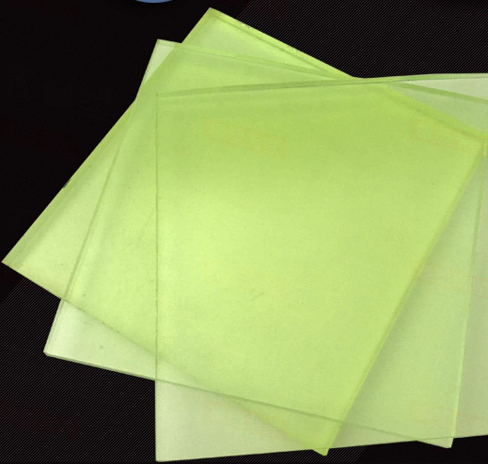 US Stock 4mm x 13" x 13" Polyurethane Rubber Solid Force Glue PU Sheet Plate