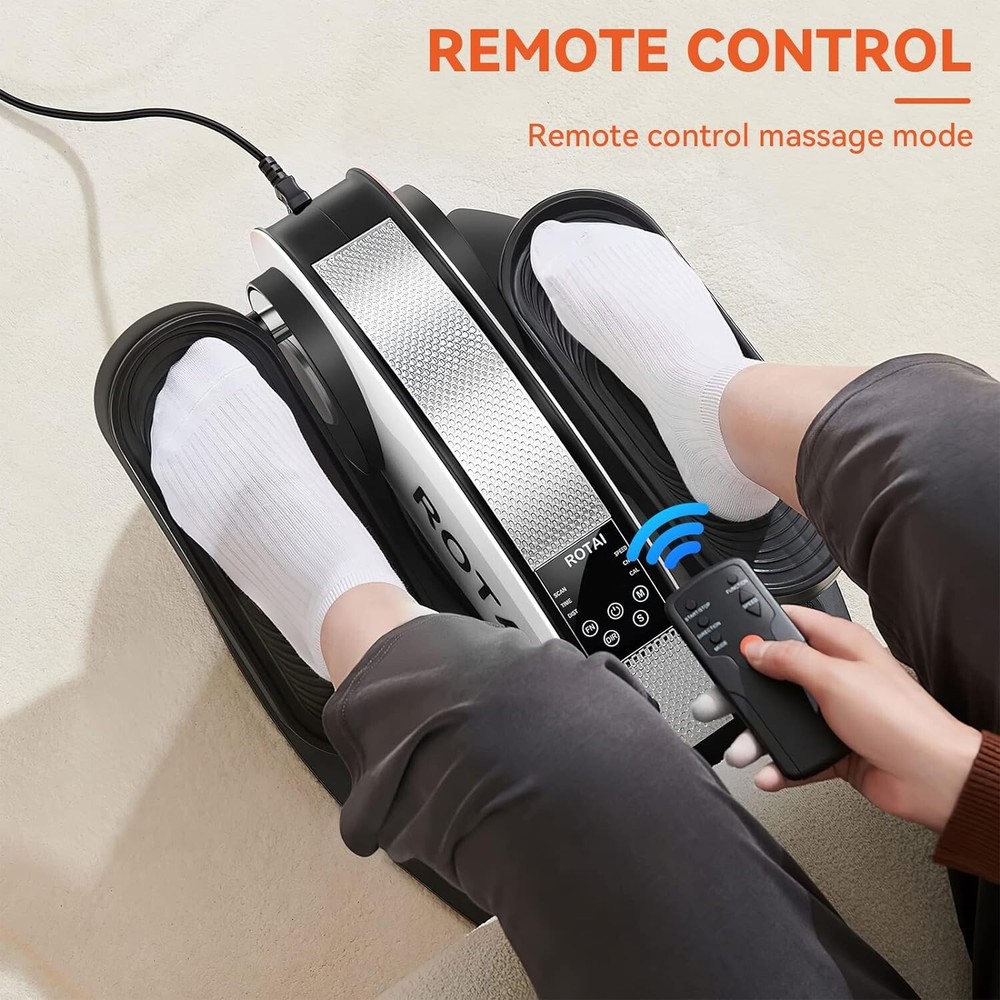 ROTAI Under Desk Elliptical Massage Machine Model ETB003 White w/ Remote Control