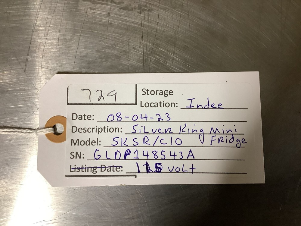 Refrigerator Undercounter Silver King SKSR/C10 115V TESTED