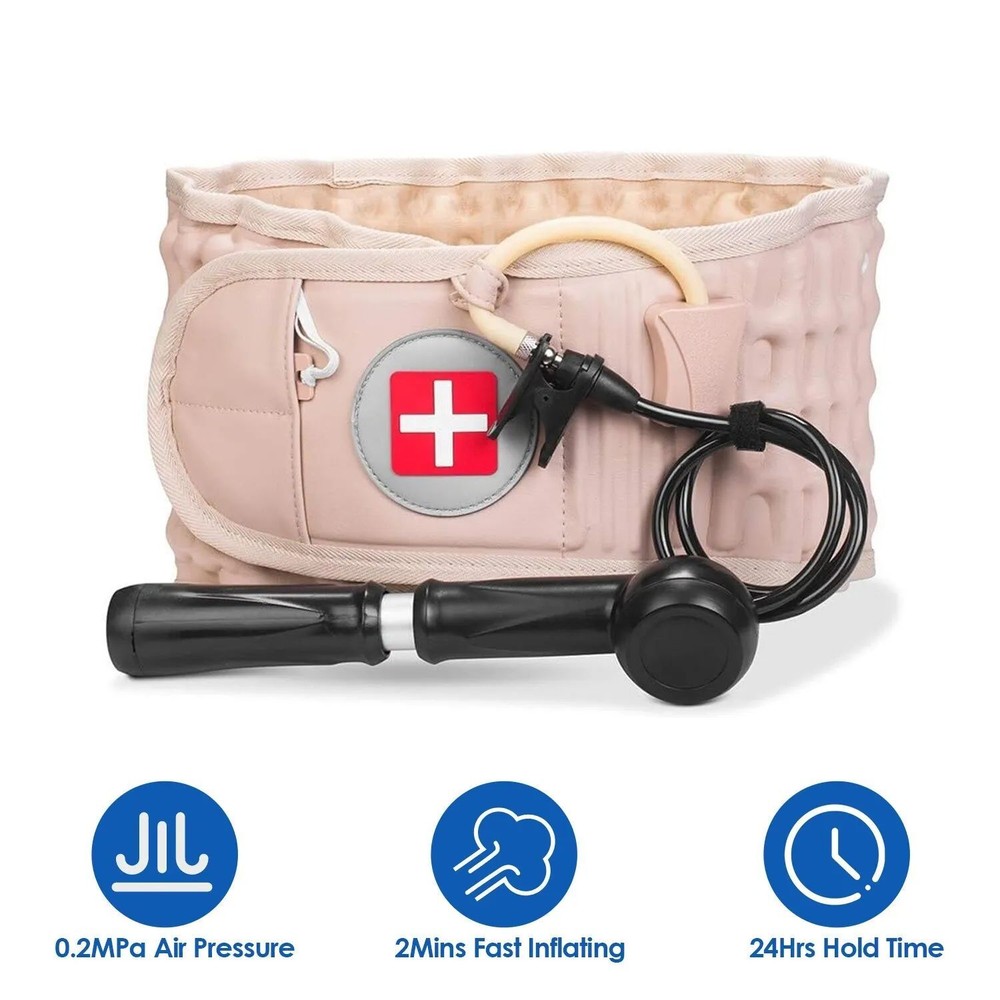 Decompression Back Brace Lumbar Belt Spinal Support & Extender Belt Air Traction