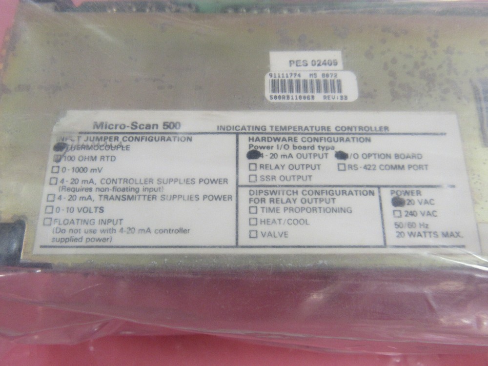 TAYLOR MICROSCAN 500 TEMPERATURE CONTROLLER THERMOCOUPLE *NIB