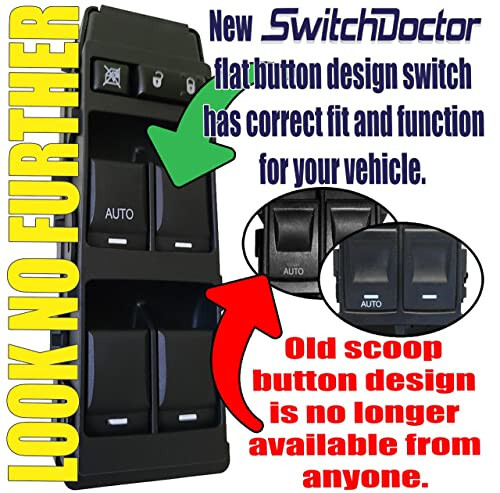 SWITCHDOCTOR Window Master Switch for 2005-2006 Dodge Dakota