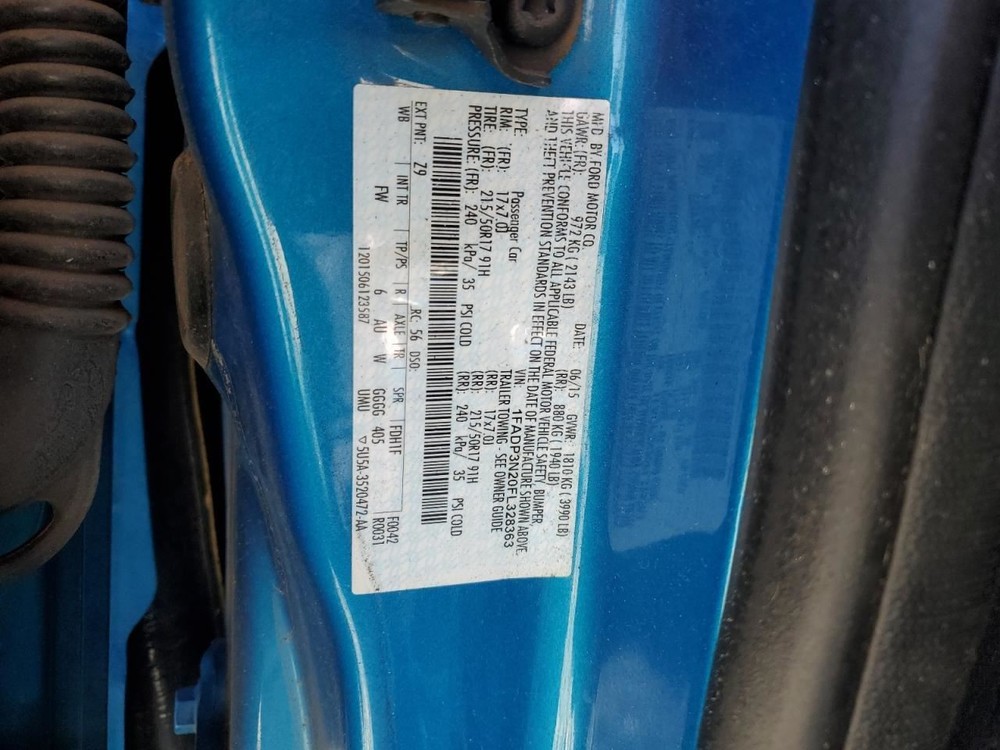 Fuse Box Engine VIN 2 8th Digit Fits 15 FOCUS 4949920