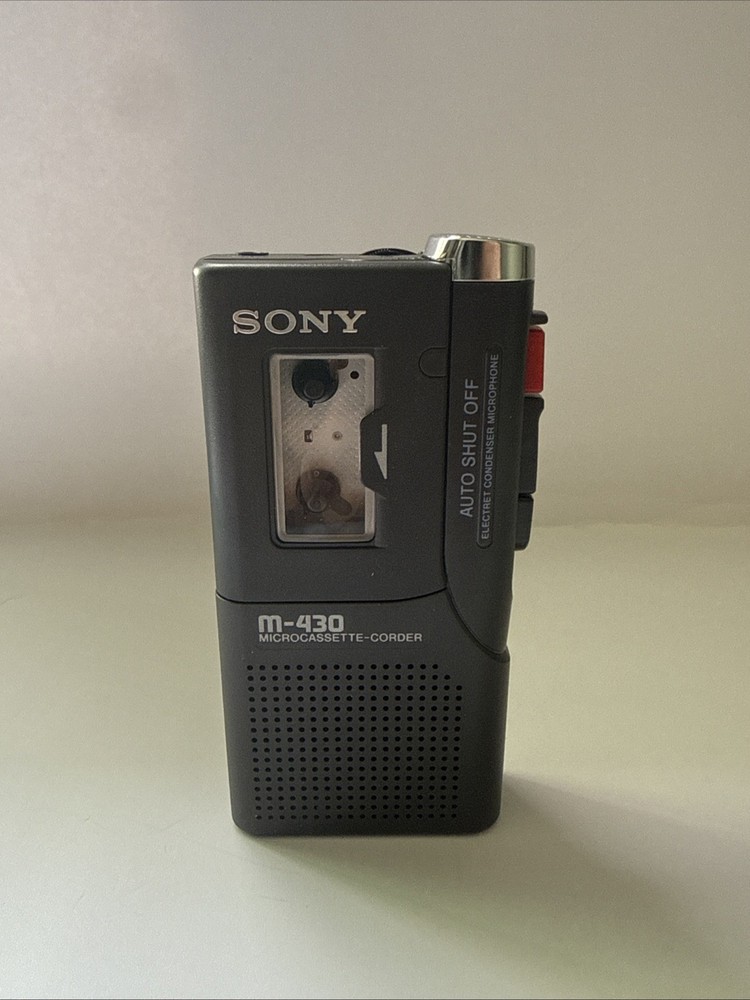Sony Pressman M-430 Handheld Micro Cassette Voice Recorder - EUC - TESTED