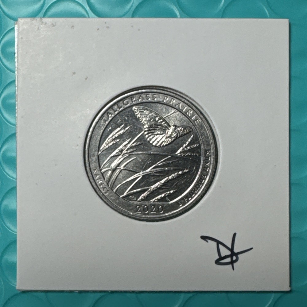 2020 "W" West Point Mint Quarter V75 Tallgrass Prairie