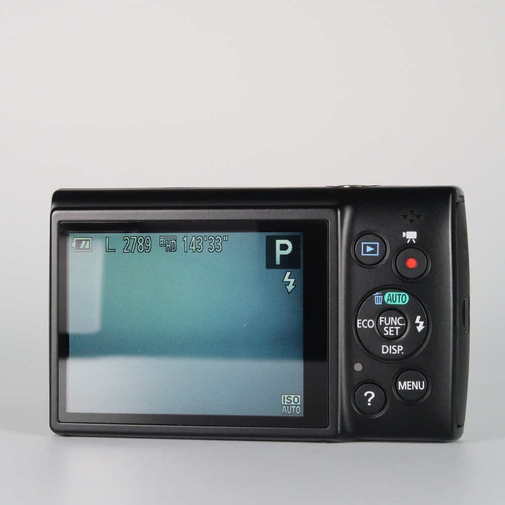 Canon IXUS 155 Black Digital Compact Camera with Refurbished SD Case