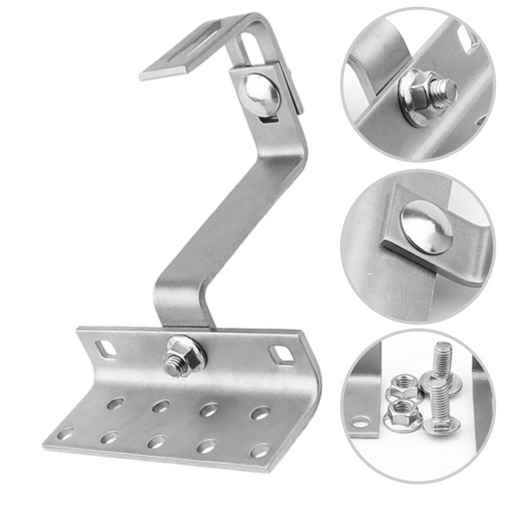 For Easy Install Stainless Steel Solar Panel Mounting Hook Adjustable Design
