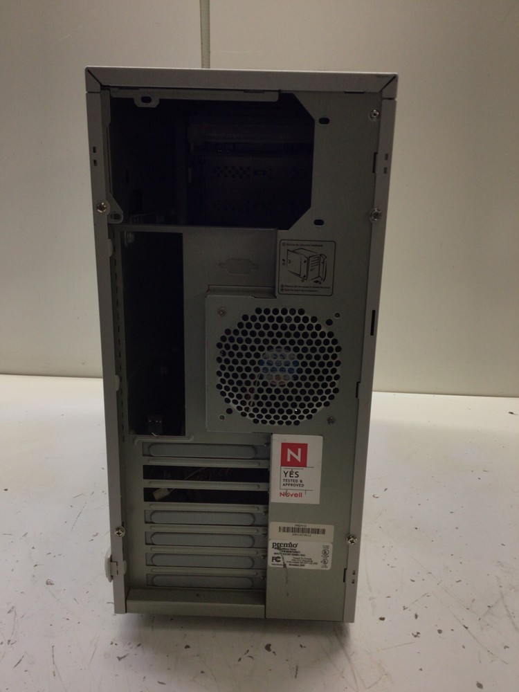 Vintage Retro Beige White ATX Sleeper Build Case