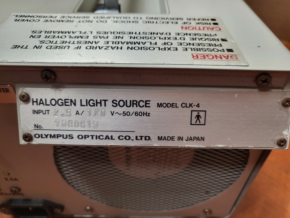 Olympus CLK-4 Halogen Light Source W/ Extra Lamp