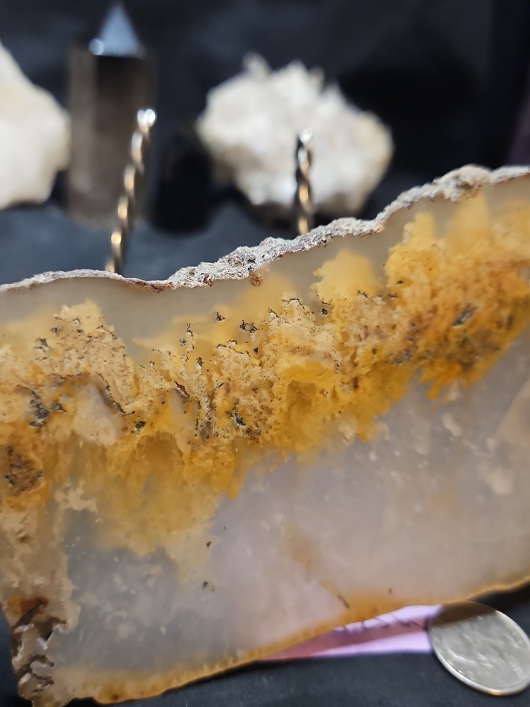 Graveyard Plume Agate Slab Specimen (11oz)