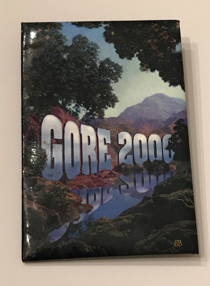 Gore 2000 Bold Concepts 3" x 2" Vertical Pin Back Mountain Landscape