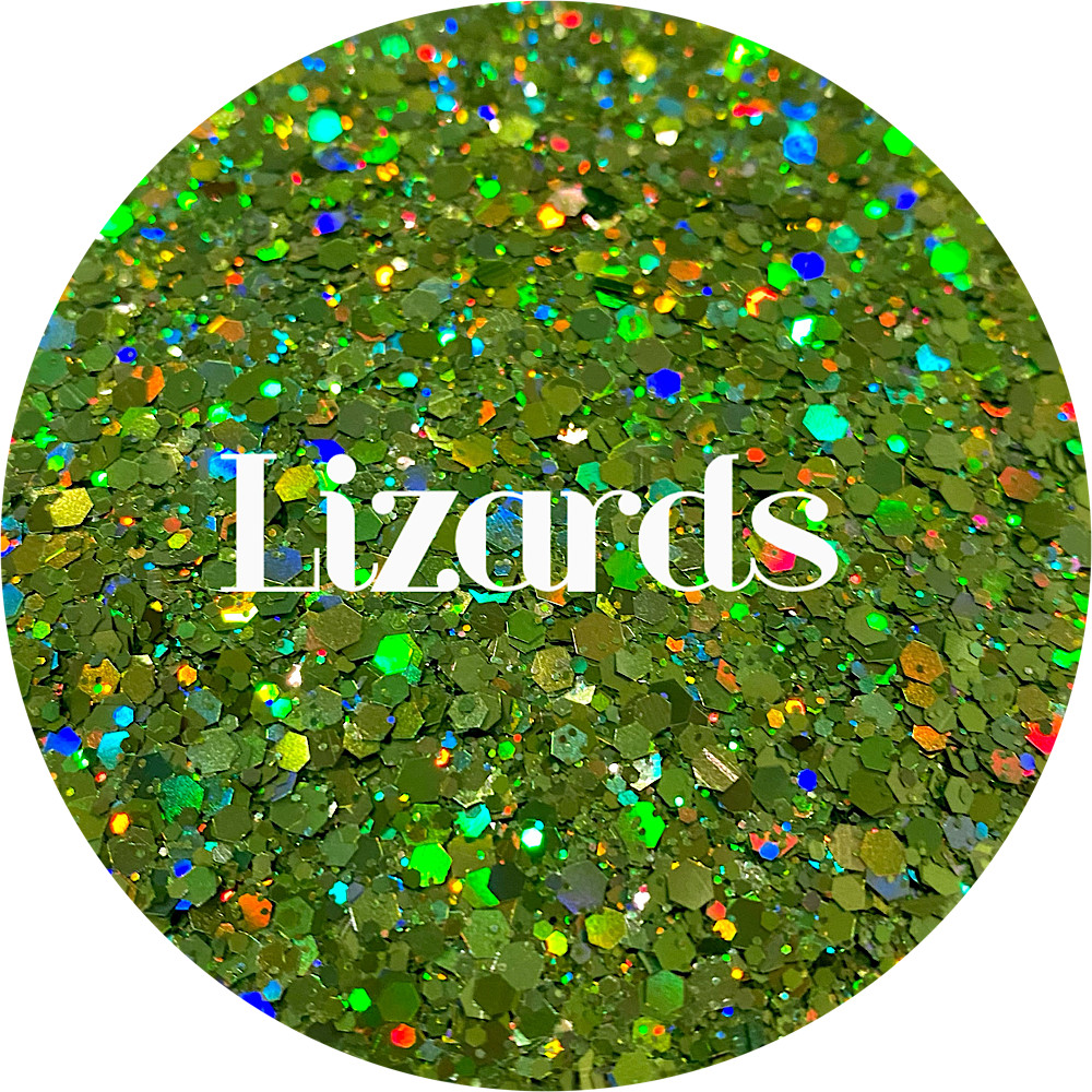 Premium Polyester Glitter - Green Holographic
