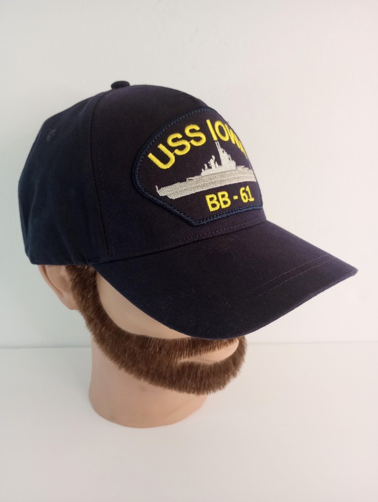 USS IOWA BB-61 HAT - one size adjustable snapback patch new without tags
