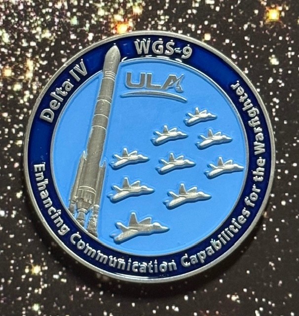 WGS-9 DELTA IV ULA CHALLENGE COIN