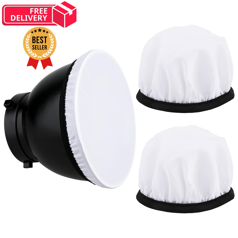 2Pcs Light Diffuser Sock, 7"/18cm Lamp Cover White Soft One Size, 2