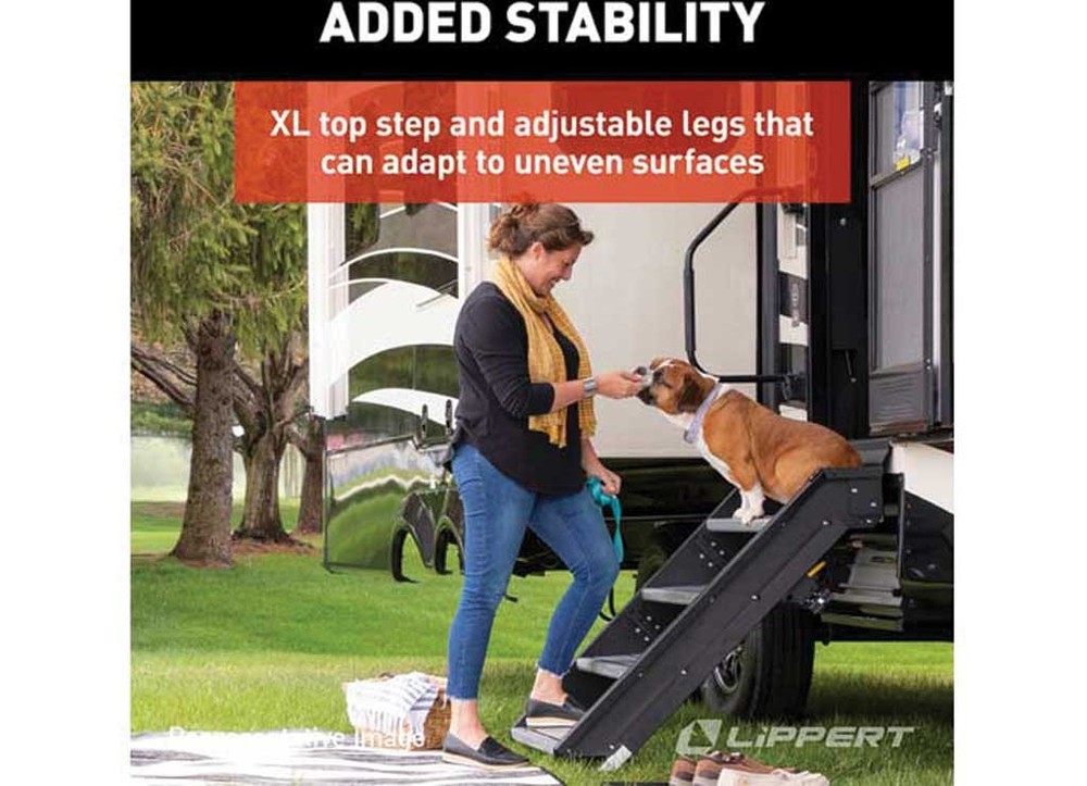 Lippert 733932 30" Premium Double Solid Step