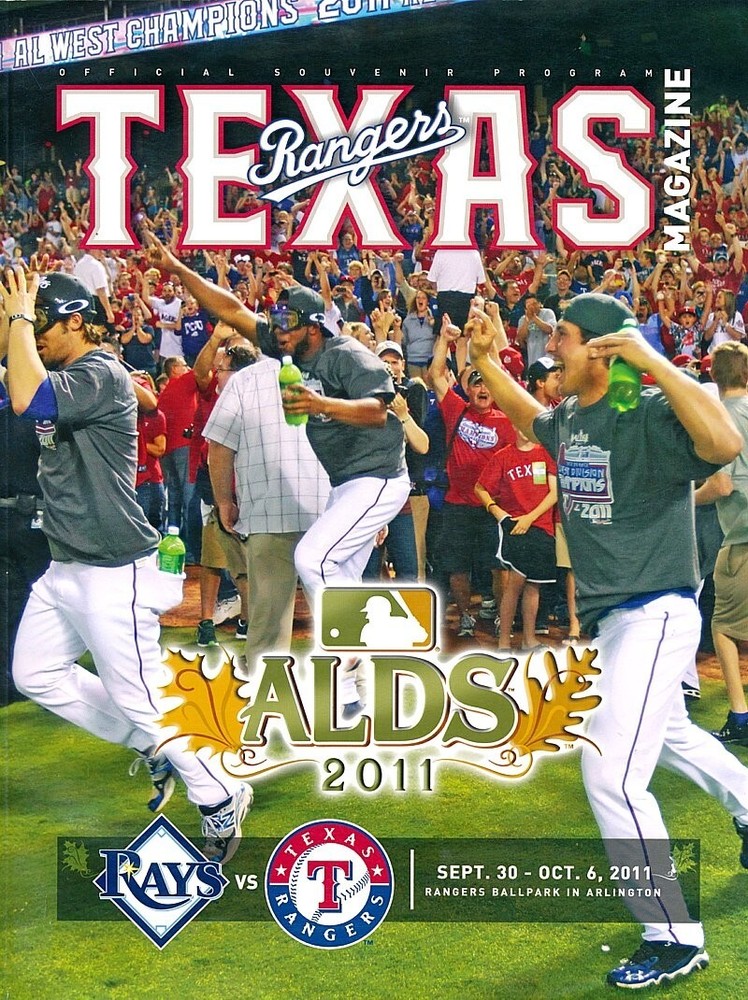 2011 ALDS Program - Tampa Bay Rays at Texas Rangers