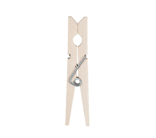 36 Count Wood Clothespins with Spring