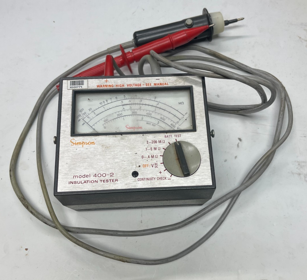 Simpson 400-2 High Voltage Insulation Tester
