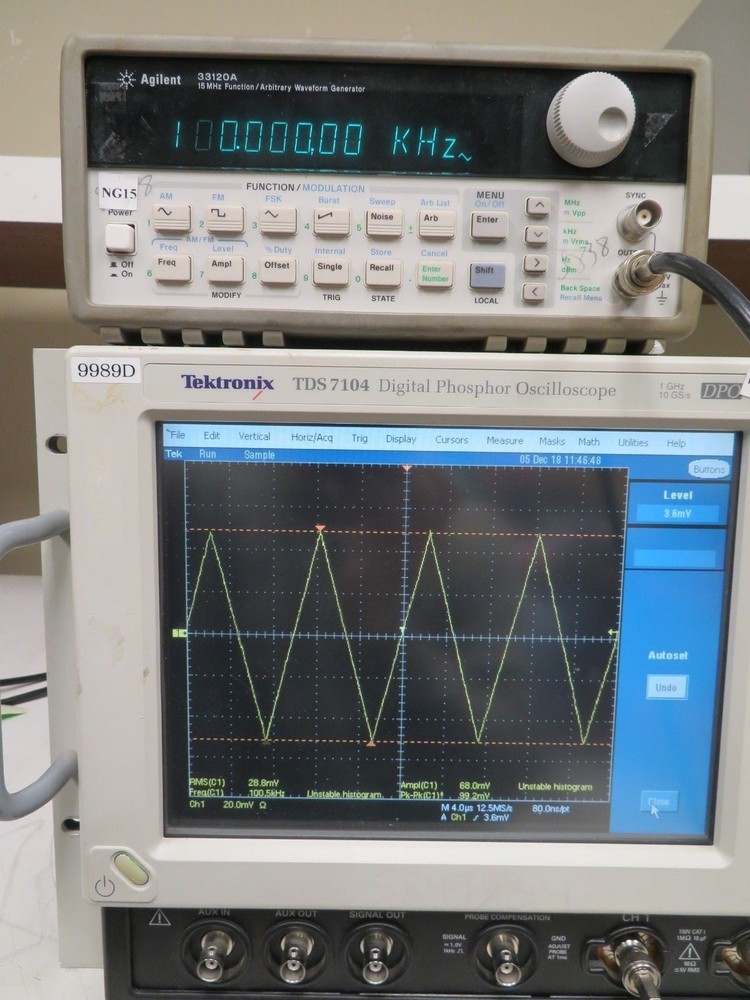 Agilent 33120A 15 Mhz Function/ Arbitrary Waveform Generator NG15