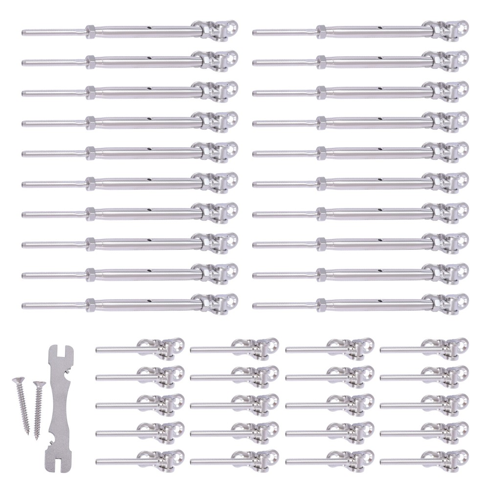 1/8" Cable Railing Kit Hardware Stainless Steel Cable Railing for Deck Stair USA