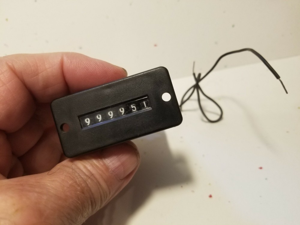 ENM P14B612A P14 Miniature Panel 6 Digit 12 Volt DC Electrical Counter NOS