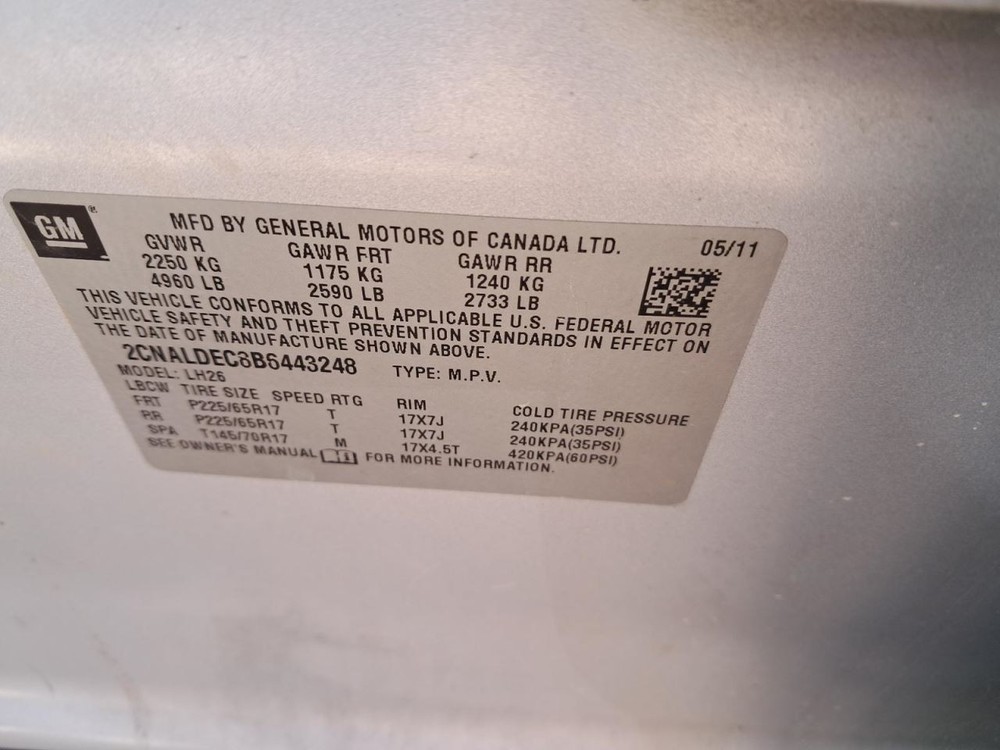 Fuse Box Engine Fits 11 EQUINOX 4827078