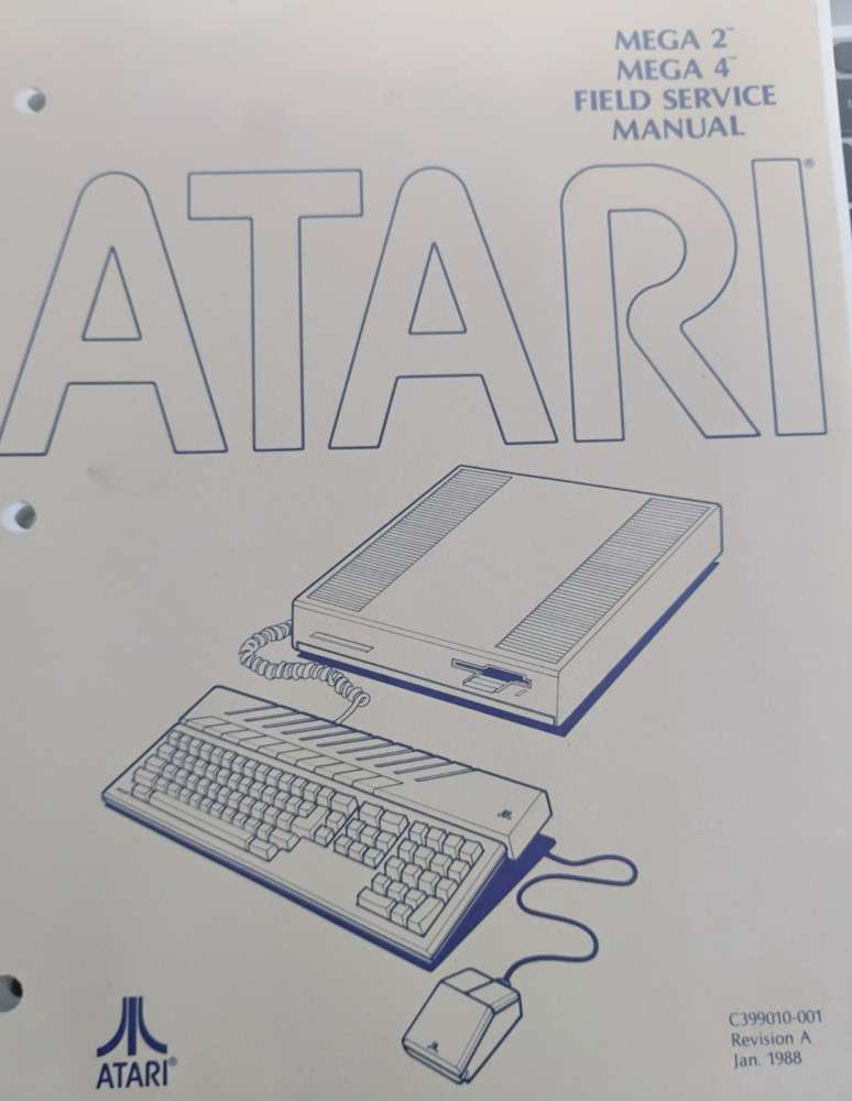 MEGA 2 MEGA 4 Field Service Manual; Atari ST Field Service Manual ONLY