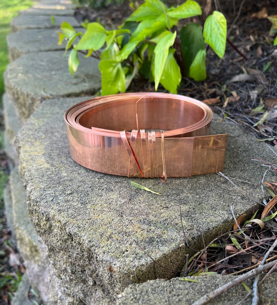 Copper Flashing Strip, 1.5"x10'
