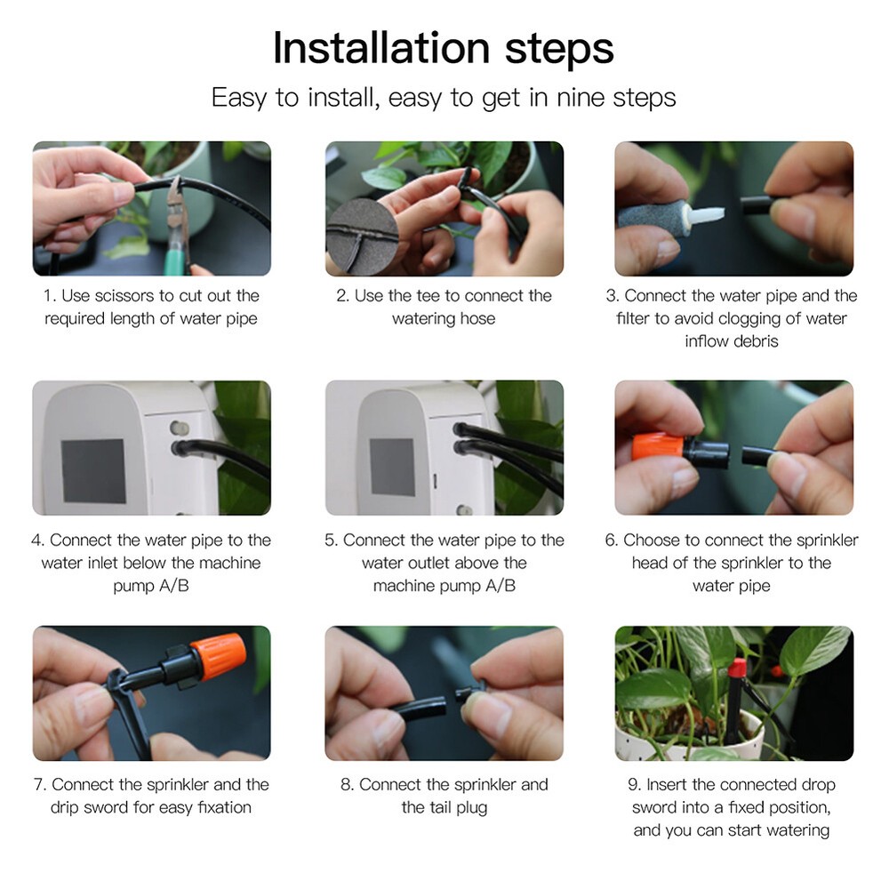 MOES WiFi Smart Automatic Micro Drip Irrigation Dual Pump Watering System Timer