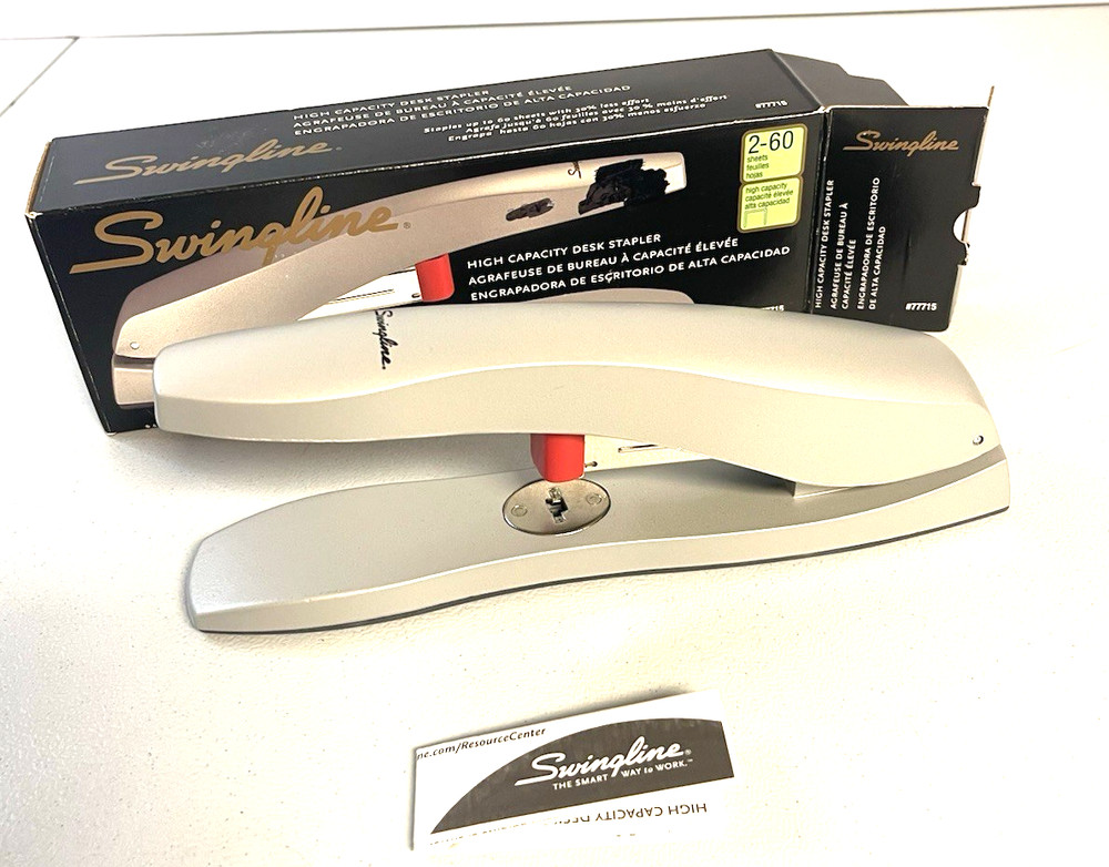 Swingline Stapler Model 2-60 Metal Gray Working New