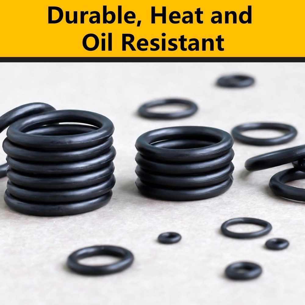 NBRINGO 1040 PCS 21 Size O Ring Assortment Kit, Industrial-Grade Black