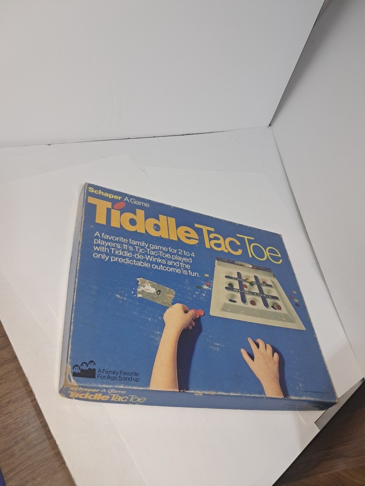 Vintage Tiddle Tac Toe Game Schaper Company Missing Pieces (s)