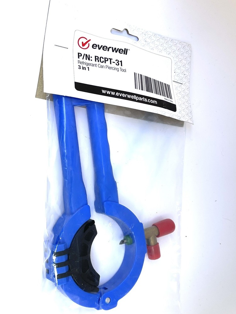 Side Can Tap 3 IN 1 for use with different refrigerants.