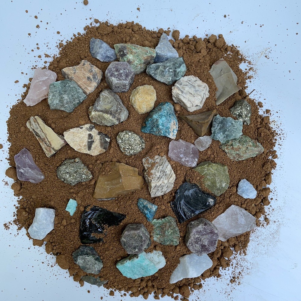 Gem Mining Paydirt Emerald & Ruby Mix Miners Rough Mix gem mining dirt