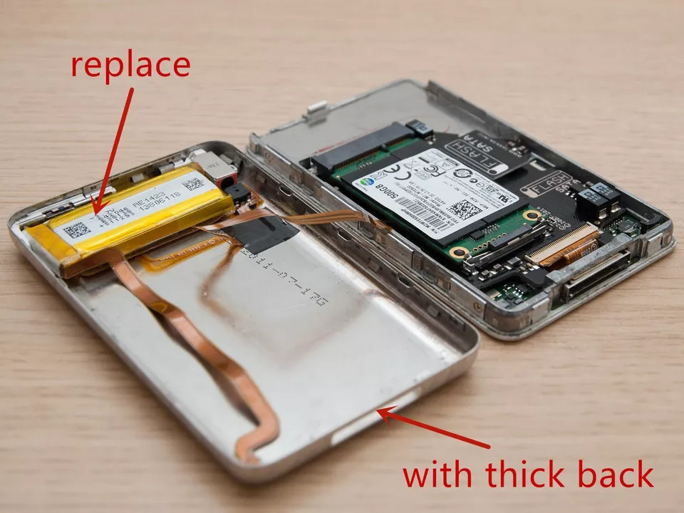 LG 2000mAh Battery Upgrade replacement for iPod Classic 6.7 & Video 5th Thin-US