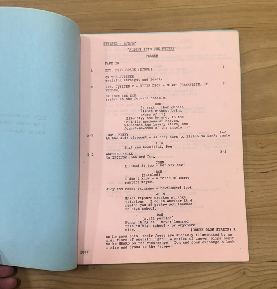 Lost in Space "Flight into the Future" Bob May's Script - Irwin Allen Sci Fi TV
