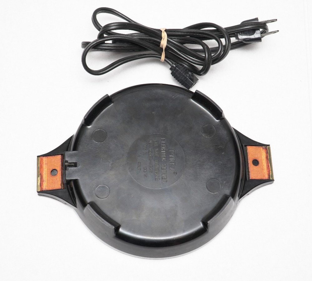 Vintage Tested Working Pyrex Electric Server Hot Plate With Carafe *NOTE